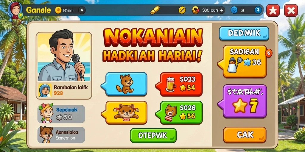 Tampilan antarmuka yang sederhana dan menarik.