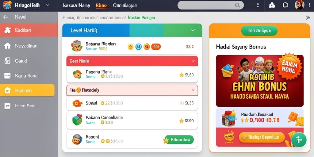 Tampilan antarmuka yang user-friendly.
