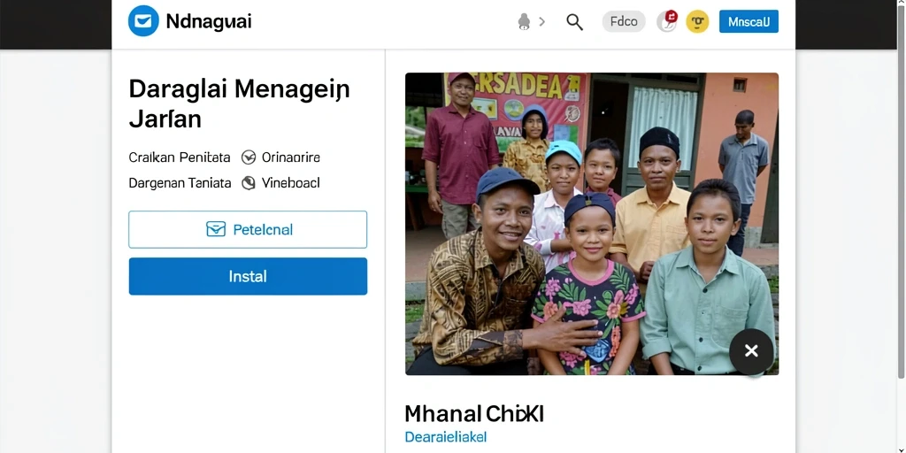 Tampilan awal yang menarik dan interaktif.