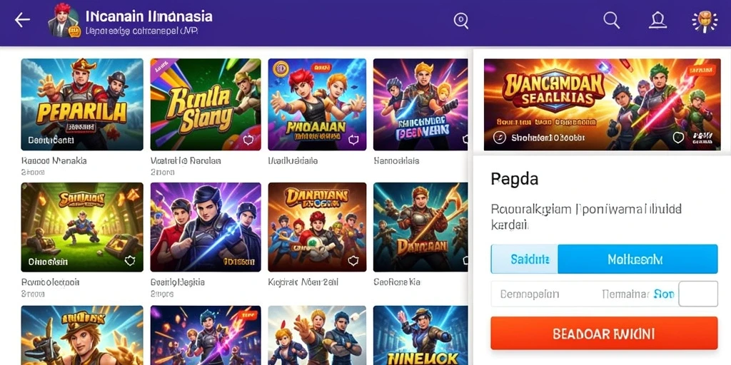 Screenshot menampilkan antarmuka permainan yang menarik.