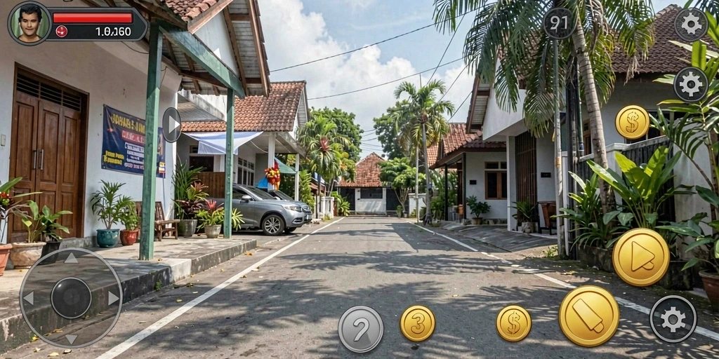Tampilan awal permainan HARTASPIN yang menarik.