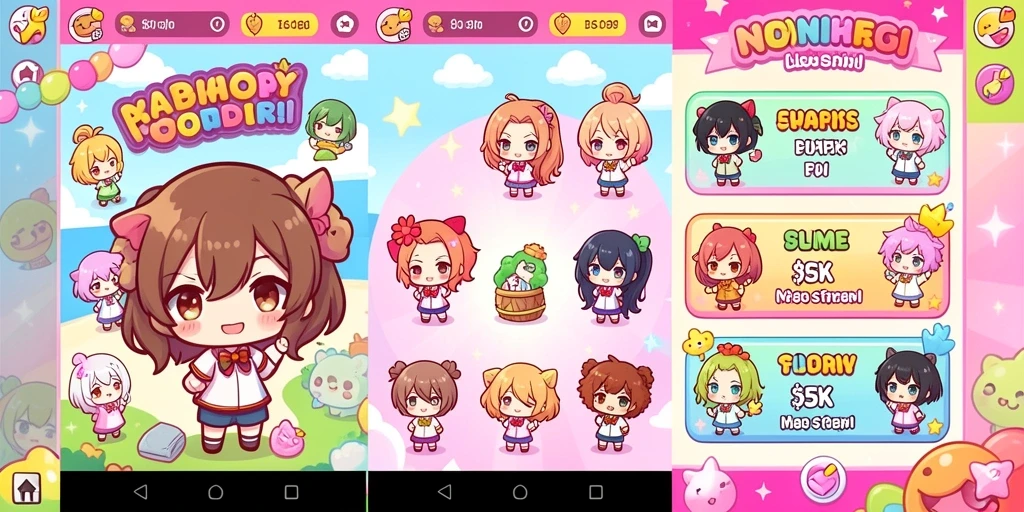 Screenshot menunjukkan tampilan antarmuka yang menarik dan modern.